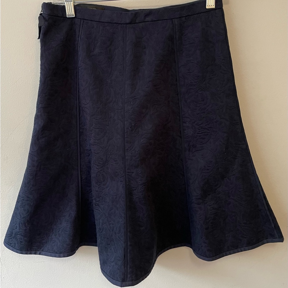 J. Crew Navy Flared Skirt